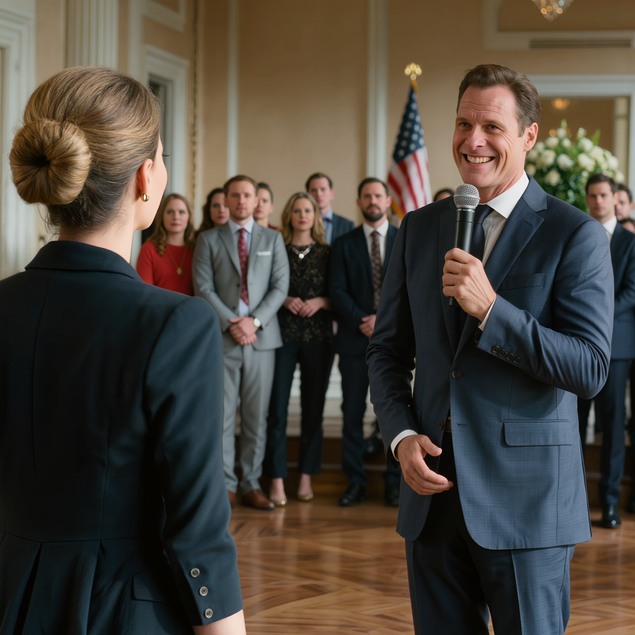 Jarenlang beschouwde mijn broer mijn baantje bij het stadhuis als een soort carrière waar hij grapjes over kon maken. Totdat hij me op het gala van zijn bedrijf, in een balzaal vol investeerders en stadsgasten, aan het publiek voorstelde als “eigenlijk gewoon een kantinemedewerkster” – totdat ik om de microfoon vroeg en de hele zaal vertelde dat ze misschien beter even konden gaan zitten voordat ze de rest hoorden.