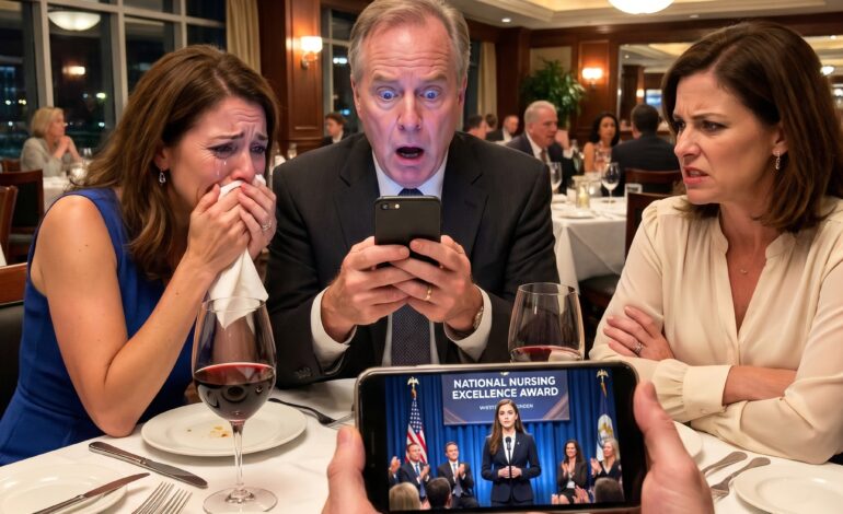 When I invited my family to my national award ceremony, Mom said, “Just a nurse — we’re busy with Victoria’s dinner.” Dad replied, “Your sister is a real doctor.” I smiled and said, “That’s fine.” That night, while they ate, Dad saw his phone and froze: “W-what is this?”