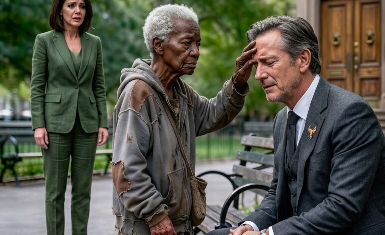 THE HOMELESS WOMAN TOLD THE BLIND BILLIONAIRE THE TRUTH—“IT’S YOUR WIFE PUTTING SOMETHING IN YOUR DRINK”
