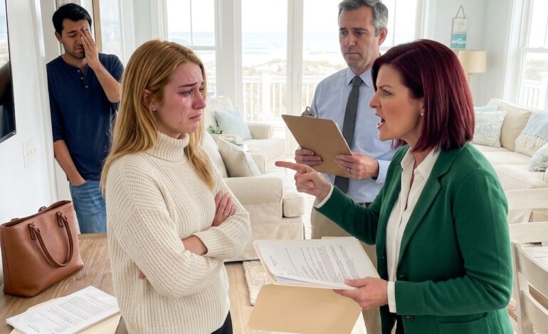 The morning I signed my marriage certificate, I already owned a beachfront duplex and two rental cottages worth half a million dollars. My husband had no idea — and eleven days later, his sister showed up with a notary and a folder full of transfer documents. I looked her in the eye and said no. Twice