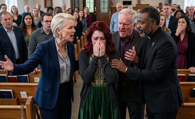 My Mom Called Me a Pig in Church and Kicked Me Out While Everyone Laughed—Then the Pastor Whispered One Sentence and They Froze.