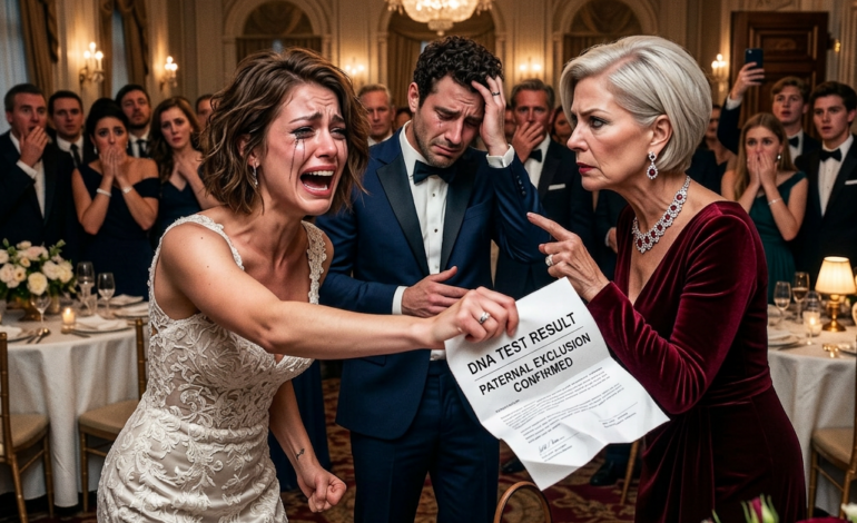 At Our Anniversary Party, My Mother-in-Law Publicly Humiliated Me for Being “Infertile” and Tried to Remarry My Husband—But When I Handed Her the Paper, Her Face Went Pale.
