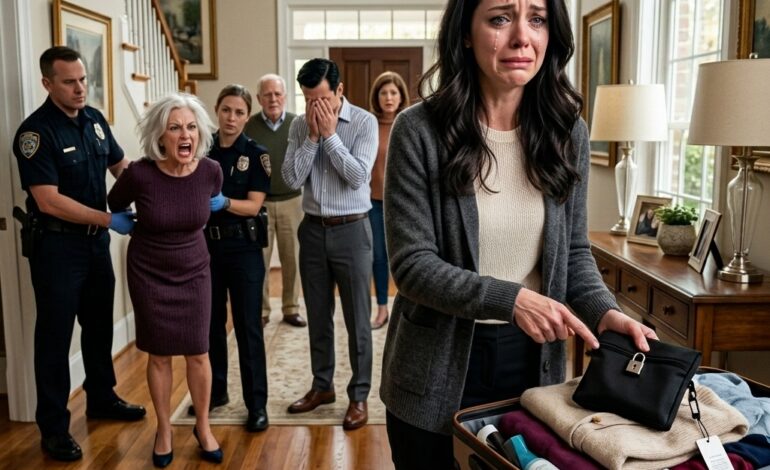 My Mother-In-Law Hid A Strange Black Bag In My Suitcase Before My Flight, So I Put It Back In Her Safe And Called The Police—Hours Later, She Was In Handcuffs While The Whole Family Stood There In Shame