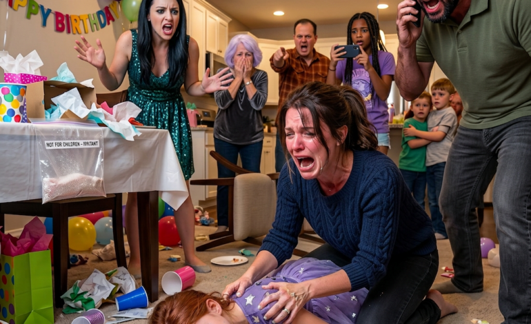 My Daughter Opened My Sister’s Gift… and Collapsed Into the Cake 15 Seconds Later.