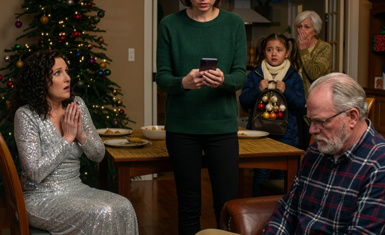 Tijdens een kerstdiner in Portland hoorde Joanna haar zus haar dove dochter bespotten en zag ze haar vader lachen – totdat ze haar telefoon omhoog hield en zei: “De camera’s nemen geluid op.” Iedereen dacht dat Teresa’s perfecte leven in West Hills onaantastbaar was, maar één in de cloud opgeslagen video, één stil meisje en de kalme beslissing van één moeder stonden op het punt een familiefeest in Oregon te veranderen in een confrontatie met de werkelijkheid.