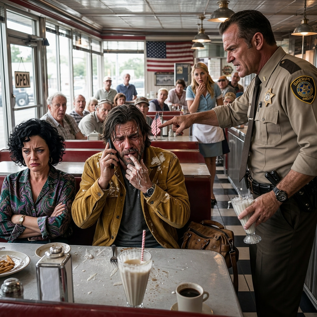 De sheriff behandelde me als vuil en gooide een milkshake over me heen — hij wist niet dat ik een SEAL was