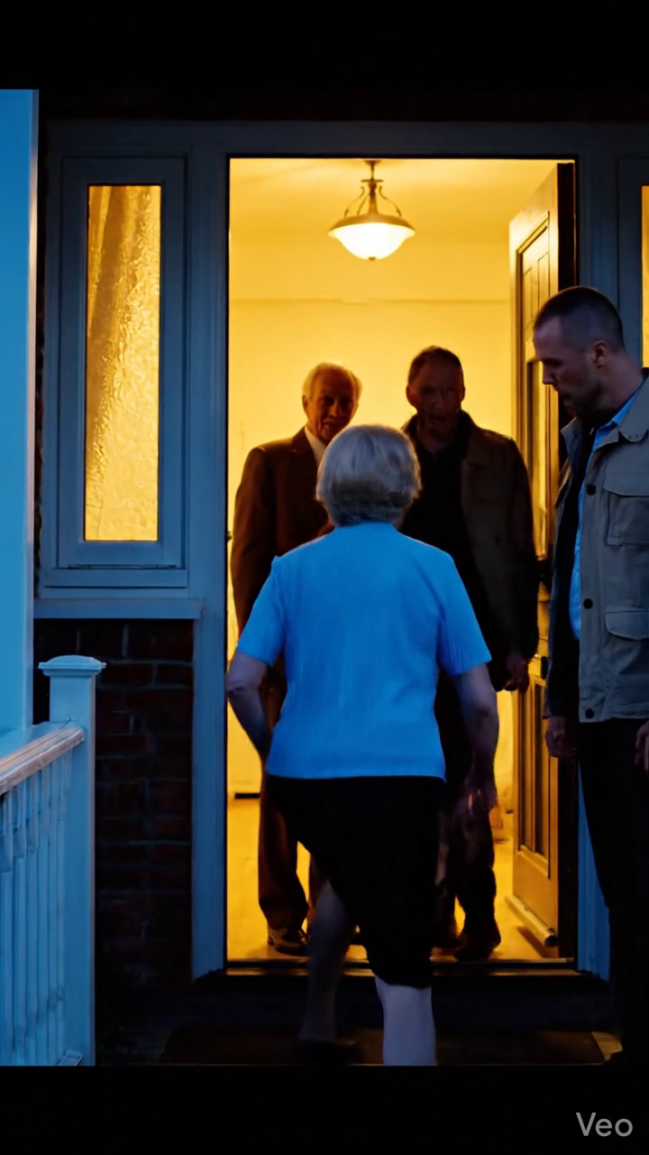 Mijn dochter legde de map op de keukentafel en zei: “Mam, onderteken het gewoon, je hebt geen advocaat nodig,” terwijl mijn schoonzoon het huis rondkeek alsof hij alles al had uitgerekend — maar die avond, toen ze terugkwamen om “het voor eens en voor altijd te regelen”, zorgden de twee wachtenden ervoor dat de hele sfeer in de kamer veranderde.