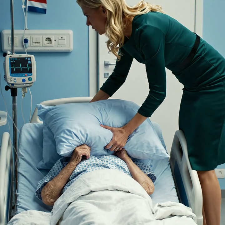 I came back to Mercy Hill early, thinking I’d surprise my mother with coffee. Instead, I opened Room 218 and heard myself scream, ‘Marissa—what are you doing?!’ My wife spun around, the pillow still in her hands, while my mother fought for air beneath her. In that instant, my marriage shattered—and I realized the woman I loved might be the greatest danger in my mother’s life. What I uncovered next was even worse. – True Stories