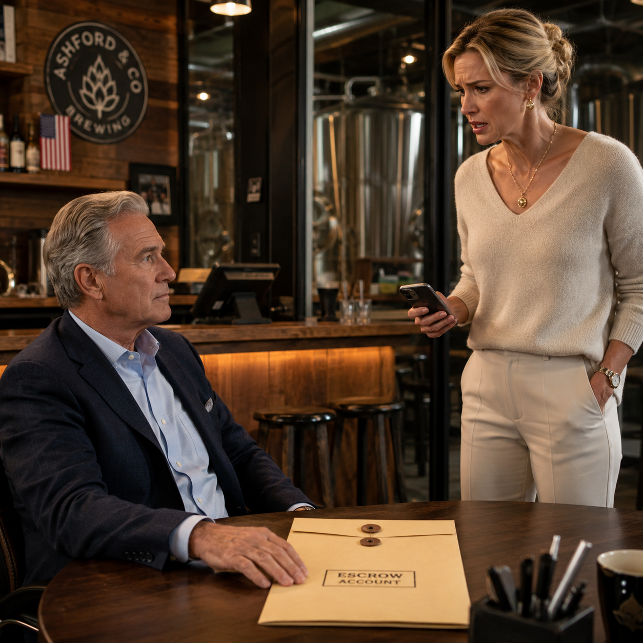 Als ich fragte, ob Patricia und ich zur Eröffnung der Brauerei eingeladen waren, in die ich 480.000 Dollar investiert hatte, lachte meine Schwiegertochter leise und sagte: „Ach, das war vor zehn Tagen. Wir haben nur enge Familie und Freunde eingeladen.“ Ich erhob nicht die Stimme. Ich sah nur auf den Investmentordner auf meinem Schreibtisch und wartete – denn drei Tage später rief sie panisch wegen überfälliger Rechnungen an, und mein Anwalt wusste da bereits genau, welches Konto sie erreichen wollte.