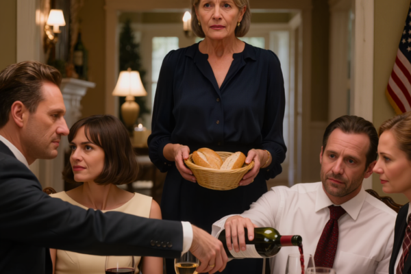 „Niemand hat dich eingeladen, dich zu setzen“, sagte meine Schwiegertochter mitten beim Abendessen in dem Haus, das auf meinen Namen eingetragen ist. Ich wandte mich meinem Sohn zu und wartete auf ein vernünftiges Wort, doch er schenkte nur Wein nach und nickte. Und am nächsten Morgen, als jemand die Haustür abschloss, waren die Gesichter das Erste, was sich veränderte.