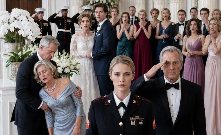 Meine Eltern flehten mich an, meine Uniform nicht zur Hochzeit meines Bruders zu tragen. „Das Militär ist peinlich.“ Doch ich erschien in meiner Paradeuniform – mit einem silbernen Stern auf der Brust. 150 Gäste verstummten. Zwölf Veteranen erhoben sich: „Ein silberner Stern im Saal!“ Meine Familie erstarrte.