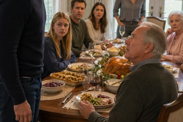 “Mijn vader noemde me een loser en verbood me om aan tafel te komen voor het familiediner. ‘Niemand wil je hier hebben,’ appte hij in de familiegroepschat – en iedereen deed alsof er niets gebeurd was. Ik zei niets. De volgende ochtend heb ik stilletjes het Netflix-abonnement, de telefoonlijnen en de autolening die hij van me verwachtte, opgezegd. Drie dagen later belde mijn zus in paniek. Met Thanksgiving zat de hele familie weer aan tafel – en toen verbrak ik eindelijk de stilte…”