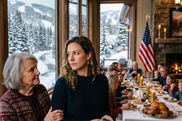 Die Nachricht meiner Mutter leuchtete in der Dunkelheit: „Dieses Jahr nur die Familie deiner Schwester.“ Draußen lag Schnee über dem Anwesen, von dem sie nichts wussten. Ich war nicht mehr verletzt. Ich hatte es satt, darauf zu warten, bemerkt zu werden. Die Nachricht war wie ein Schlag.