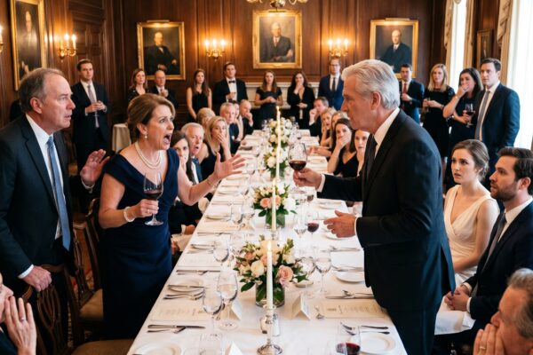 Mijn vader belde me om 1:47 uur ‘s nachts. “Zaterdag mag je mee-eten met de familie van de verloofde van je zus, maar wees stil.” Ik vroeg waarom. Mijn moeder snauwde: “Zijn vader is federaal rechter. Breng ons niet in verlegenheid, dat doe je altijd.” Ik glimlachte. “Goed.” Tijdens de toast stopte de rechter plotseling vlak voor me. “Hallo, ik ben verbaasd u hier te zien. Wie bent u voor hen?” Het werd doodstil in de zaal…