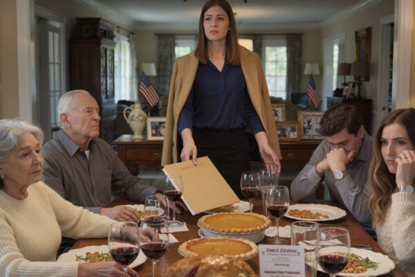 Meine Mutter blickte über den Thanksgiving-Tisch und sagte: „Die Familie deiner Schwester steht immer an erster Stelle. Du stehst immer an letzter Stelle.“ Mein Vater nickte, als wäre es das Normalste der Welt … Und als sie mich später brauchten, um ebendiese Schwester vor dem Ruin zu bewahren, kam ich mit einem Ordner zurück, mit dem sie nie gerechnet hätten.