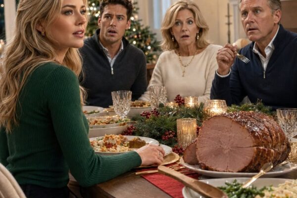 Meine Eltern hatten das Weihnachtsessen wieder einmal ganz auf meinen Bruder ausgerichtet – seine Beförderung, seine neue Eigentumswohnung, seine „große Zukunft“. Dann lachte er mir über den Tisch hinweg zu und fragte, ob mein kleines Nebengewerbe immer noch so tue, als sei es eine Firma. Ich faltete meine Serviette zusammen, sah ihn an und sagte: „Ich habe es verkauft.“ Als er nach dem Preis fragte, nannte ich ihm die Summe … und im ganzen Esszimmer stockte der Atem.