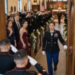 My sister laughed the moment she saw me standing in my military dress blues on the morning of my wedding. She called me humiliating, manly, and pitiful because I refused to wear the white designer gown my mother had bought to “repair” me. But twenty minutes later, when the chapel doors swung open, five hundred Marines stood at once in flawless unison, and the booming command “GENERAL ON DECK!” destroyed every arrogant smile my family had been wearing.