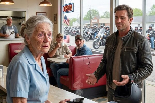 Een gratis ontbijt lokte zevenennegentig motorrijders terug naar Ellie’s Diner.