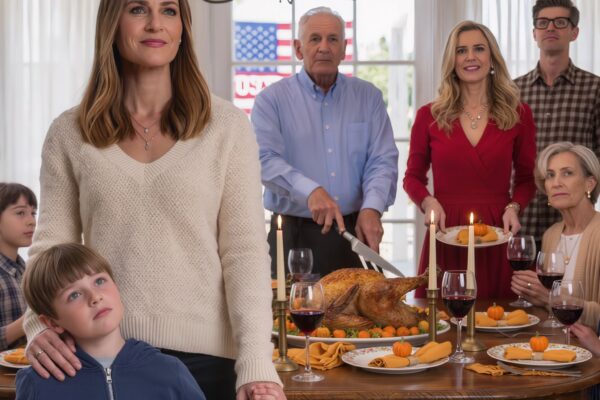 Ich musste mit ansehen, wie meine eigene Schwester meinem zehnjährigen Sohn vor der gesamten Familie den Truthahn zum Thanksgiving-Fest wegnahm, dabei lächelte, während alle lachten, und ihn dann als „nicht zur Familie gehörig“ bezeichnete, ohne zu ahnen, dass ich im Begriff war, ihr die Finanzierung ihres gesamten Lebens zu verweigern.
