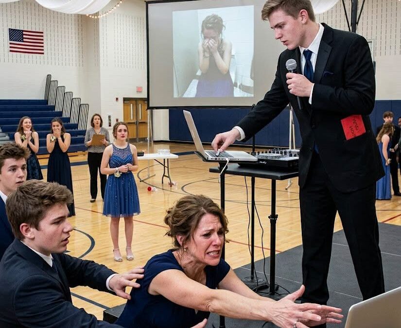 De sterspeler van het American footballteam vroeg mijn dochter met het syndroom van Down ten dans op het schoolbal, maar toen ik zag wat hij in zijn smokingzak had verstopt, greep hij mijn pols en fluisterde: “Zwijg voor je dochter, anders krijg je er spijt van.”