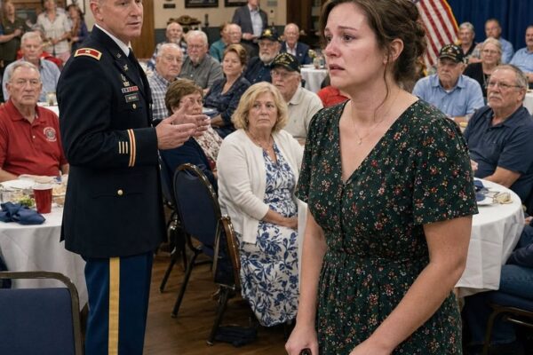 Mein Vater hat mich vor allen Veteranen der Stadt bloßgestellt – dann stand sein alter Navy SEAL-Freund auf und flüsterte mir mein Rufzeichen zu.