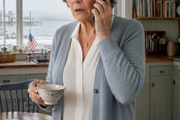 An einem nebligen Morgen in Oregon rief mein Sohn an und sagte: „Mama, Haus und Konten laufen jetzt auf meinen Namen.“ Bei Sonnenuntergang packte ein Umzugshelfer die Unterlagen meines verstorbenen Mannes ein, während mein Online-Banking mich stillschweigend aussperrte. Ich schrie nicht. Ich nahm einen alten Lederbeutel, stieg in einen Bus und trug die letzte Warnung meines Mannes zu dem einzigen Tisch, an dem die Freundin meines Sohnes sich nicht mit Charme durchsetzen konnte.