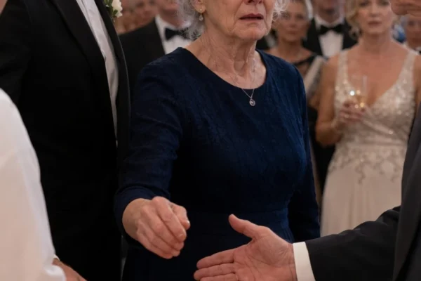 Sie griff bei der Hochzeit ihres Enkels nach einem Teller Lachs, woraufhin ihr eigener Sohn den Kellner vor 200 Gästen anhielt: „Sie sind nicht zur Familie. Bedienen Sie sie nicht.“
